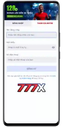 Đăng Ký Tài Khoản 777X Casino